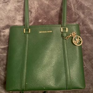 Emerald green MK Purse